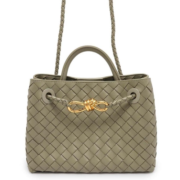 Bottega Veneta Handbags - Bottega Veneta Intrecciato Andiamo Lambskin Handbag Bag